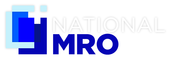 National MRO logo on dark background